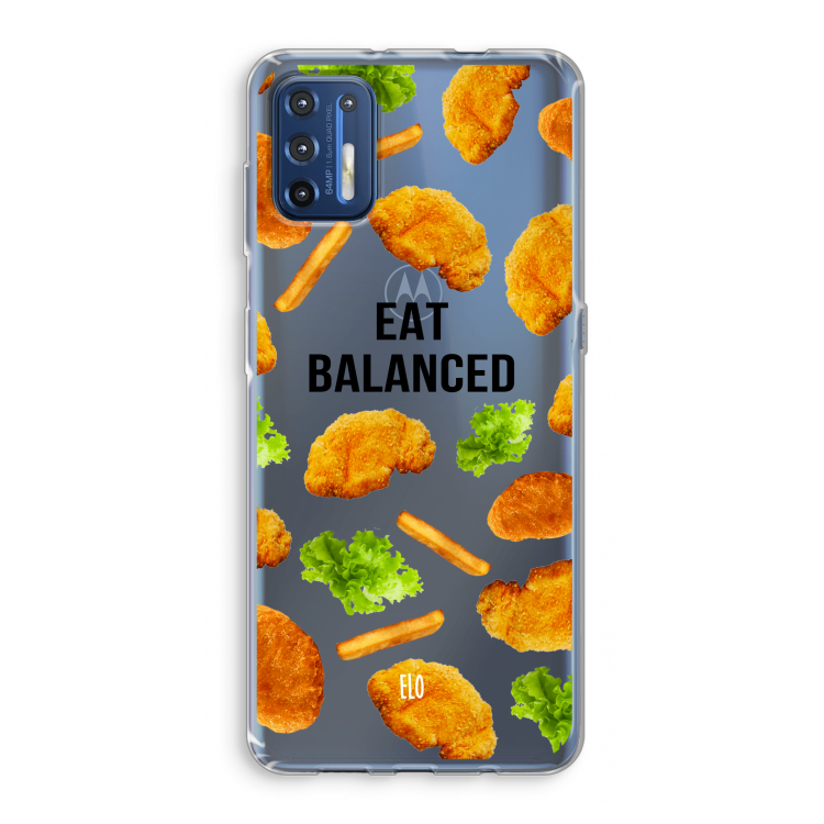 Eat Balanced: Motorola Moto G9 Plus Transparant Hoesje