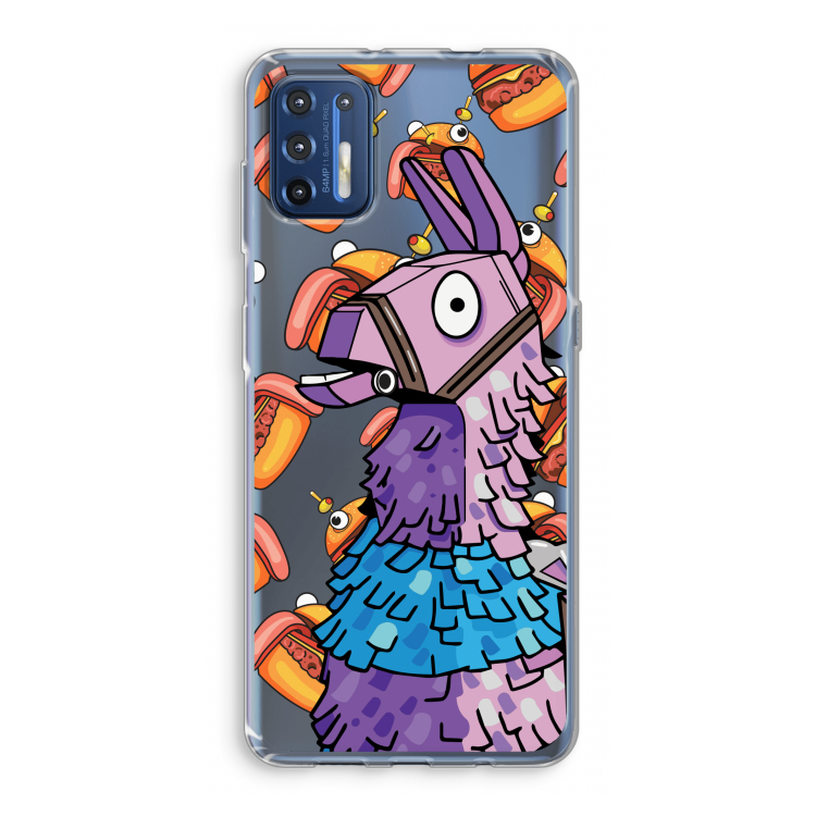 Loot Burger: Motorola Moto G9 Plus Transparant Hoesje
