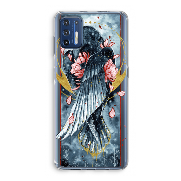 Golden Raven: Motorola Moto G9 Plus Transparant Hoesje