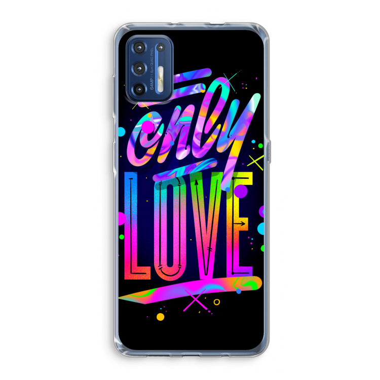 Only Love: Motorola Moto G9 Plus Transparant Hoesje