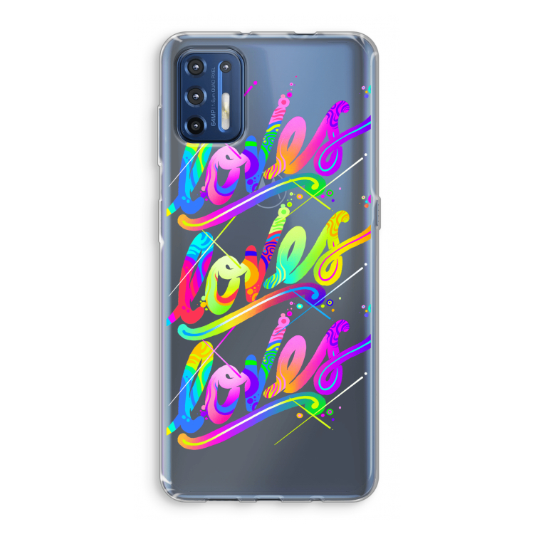 Loves: Motorola Moto G9 Plus Transparant Hoesje