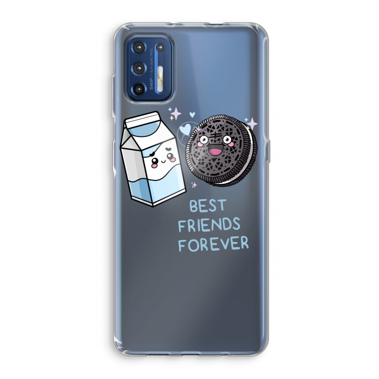 Best Friend Forever: Motorola Moto G9 Plus Transparant Hoesje