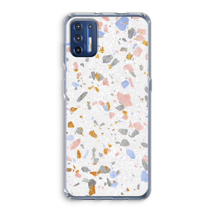 Terrazzo N°8: Motorola Moto G9 Plus Transparant Hoesje