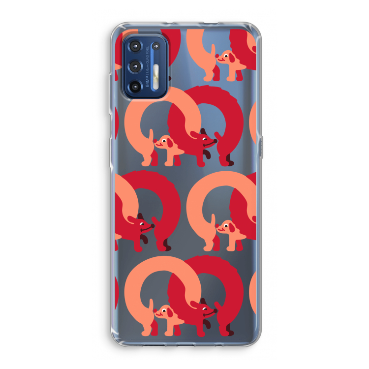 Dogs: Motorola Moto G9 Plus Transparant Hoesje