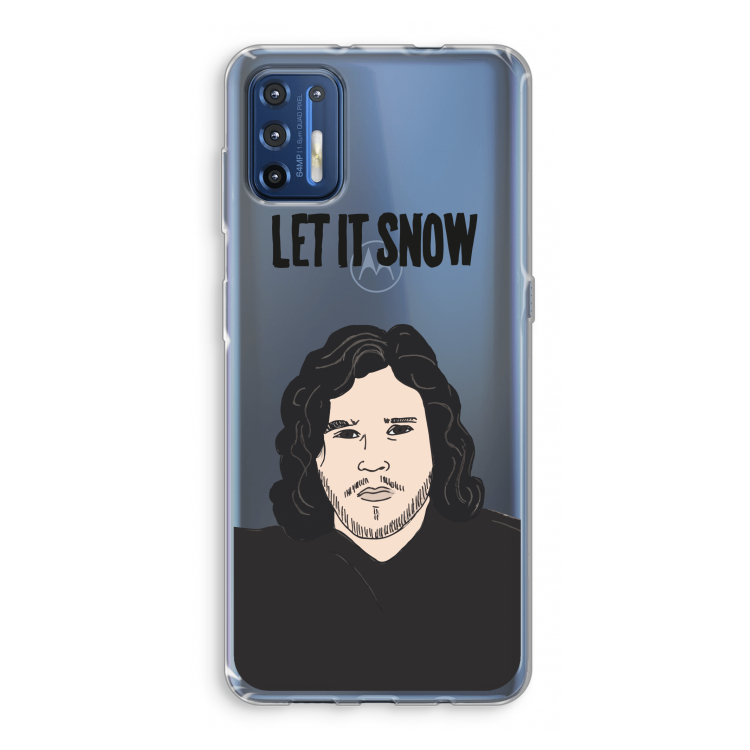 Let It Snow: Motorola Moto G9 Plus Transparant Hoesje