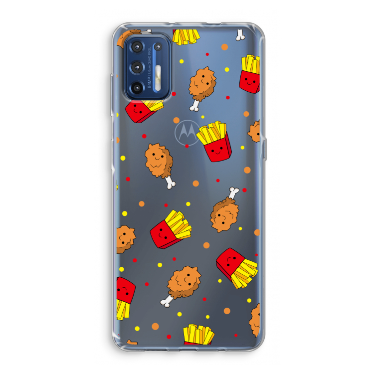 Chicken 'n Fries: Motorola Moto G9 Plus Transparant Hoesje