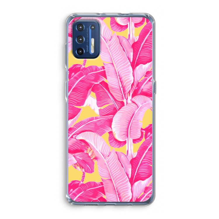 Pink Banana: Motorola Moto G9 Plus Transparant Hoesje