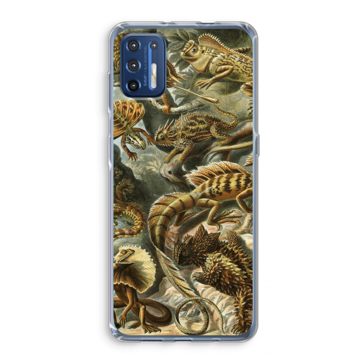 Haeckel Lacertilia: Motorola Moto G9 Plus Transparant Hoesje