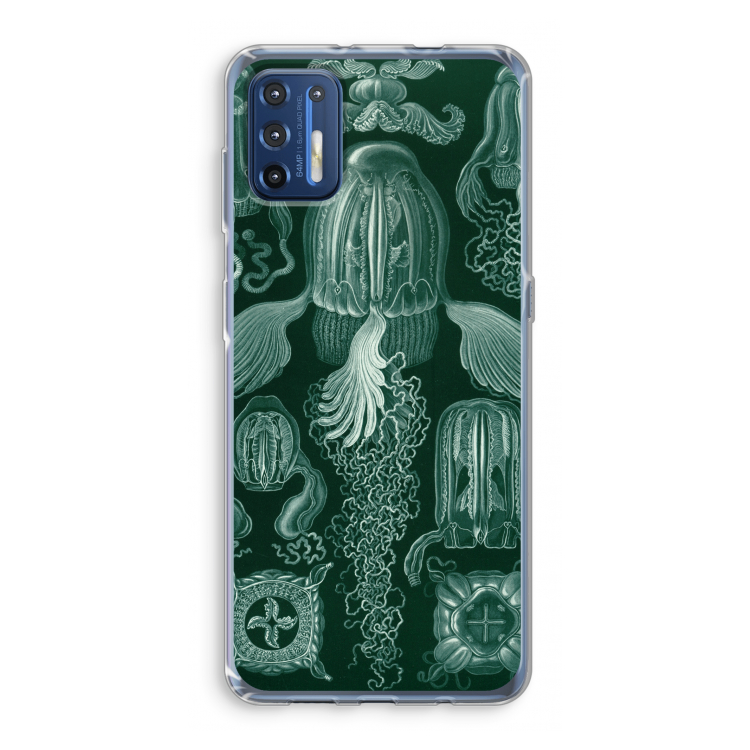 Haeckel Cubomedusae: Motorola Moto G9 Plus Transparant Hoesje