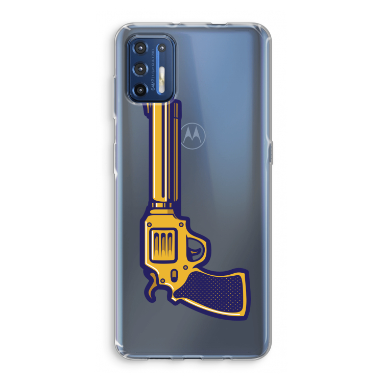 Pew Pew Pew: Motorola Moto G9 Plus Transparant Hoesje