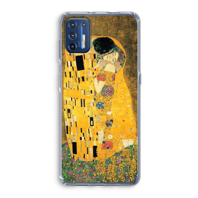 Der Kuss: Motorola Moto G9 Plus Transparant Hoesje