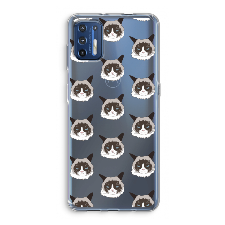 It's a Purrr Case: Motorola Moto G9 Plus Transparant Hoesje