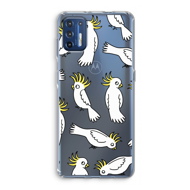 Papegaai: Motorola Moto G9 Plus Transparant Hoesje