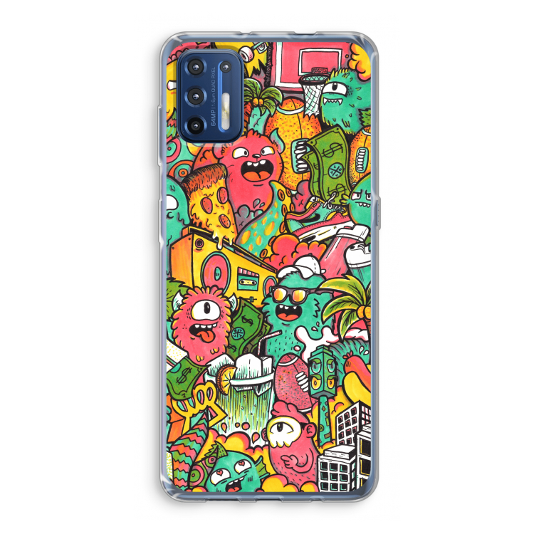 Vexx City: Motorola Moto G9 Plus Transparant Hoesje