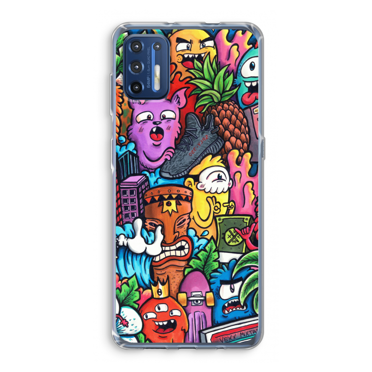 Vexx Mixtape: Motorola Moto G9 Plus Transparant Hoesje