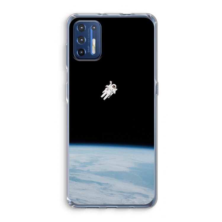 Alone in Space: Motorola Moto G9 Plus Transparant Hoesje