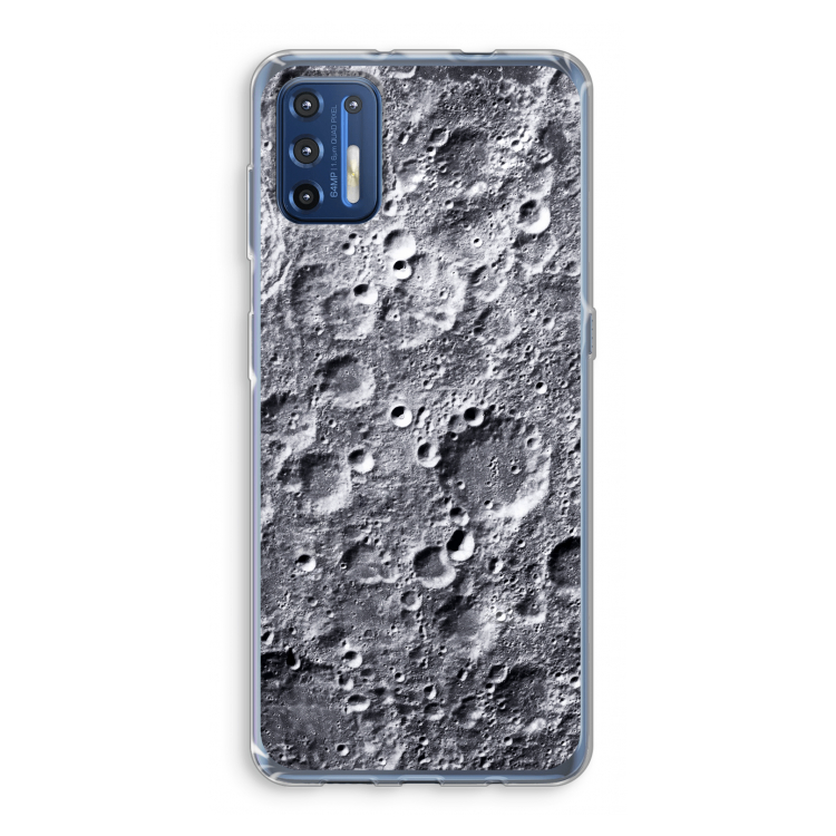 Maanlandschap: Motorola Moto G9 Plus Transparant Hoesje
