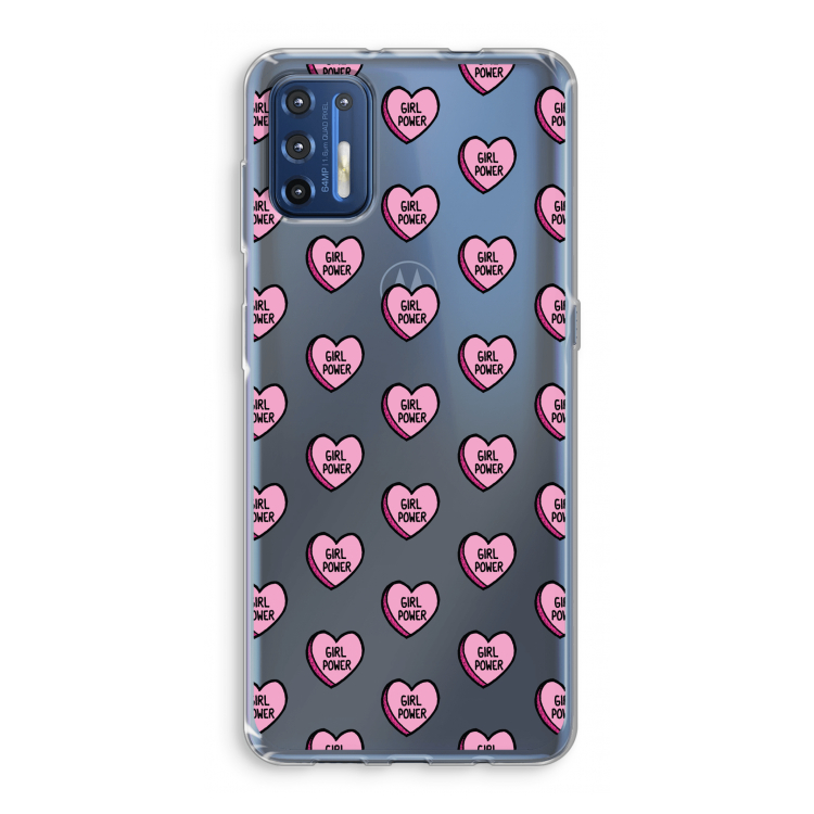 GIRL POWER: Motorola Moto G9 Plus Transparant Hoesje