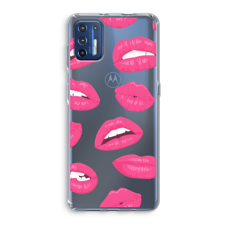 Bite my lip: Motorola Moto G9 Plus Transparant Hoesje