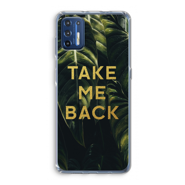 Take me back: Motorola Moto G9 Plus Transparant Hoesje