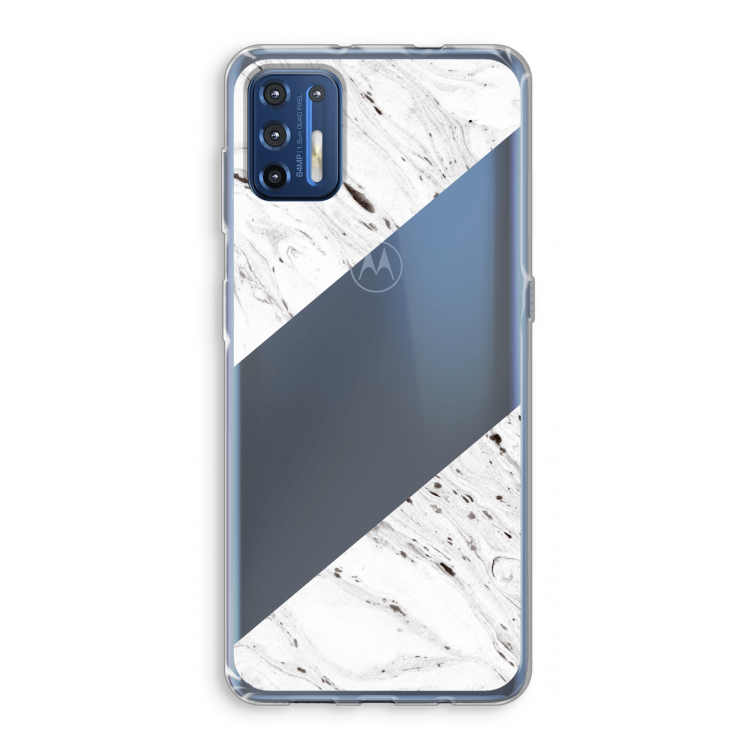 Biggest stripe: Motorola Moto G9 Plus Transparant Hoesje