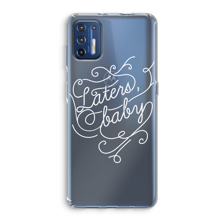 Laters, baby: Motorola Moto G9 Plus Transparant Hoesje