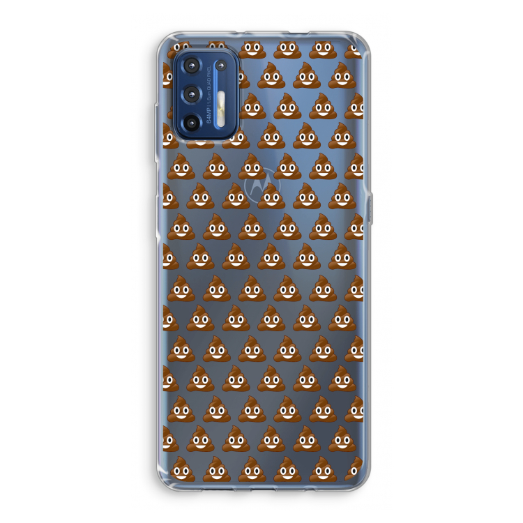 Poop emoji: Motorola Moto G9 Plus Transparant Hoesje