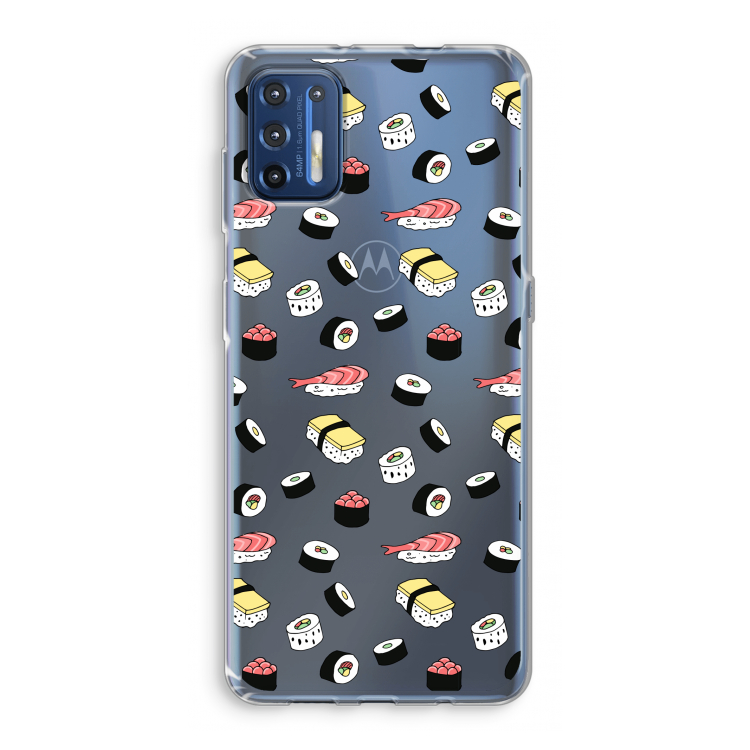 Sushi time: Motorola Moto G9 Plus Transparant Hoesje