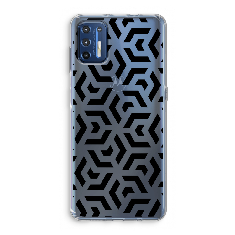Crazy pattern: Motorola Moto G9 Plus Transparant Hoesje