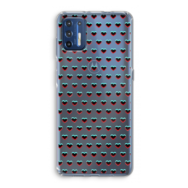 Hartjes: Motorola Moto G9 Plus Transparant Hoesje