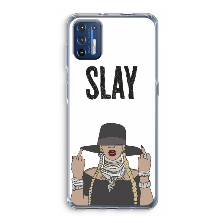 Slay All Day: Motorola Moto G9 Plus Transparant Hoesje