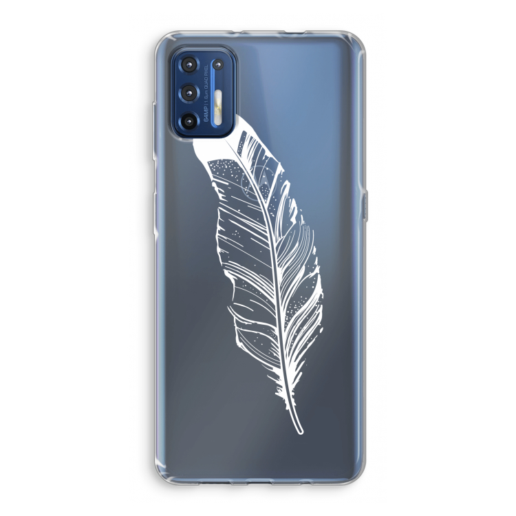 Pluim: Motorola Moto G9 Plus Transparant Hoesje
