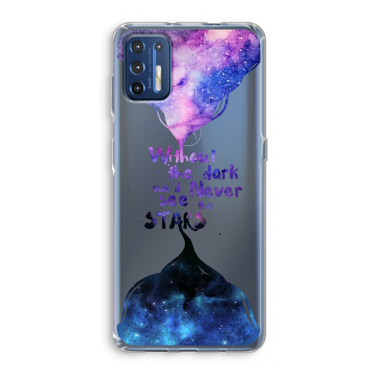 Stars quote: Motorola Moto G9 Plus Transparant Hoesje