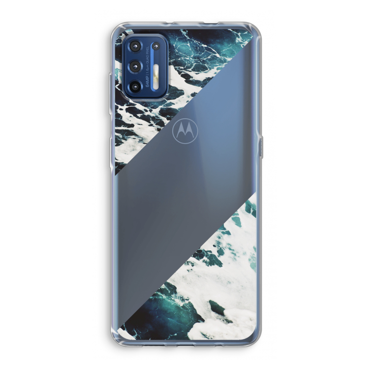 Golven: Motorola Moto G9 Plus Transparant Hoesje