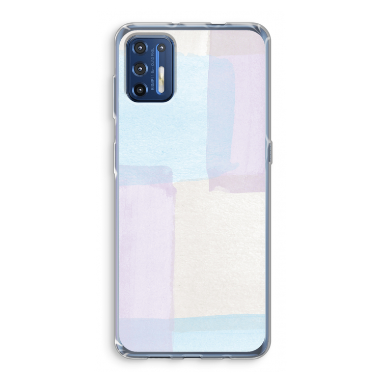 Square pastel: Motorola Moto G9 Plus Transparant Hoesje