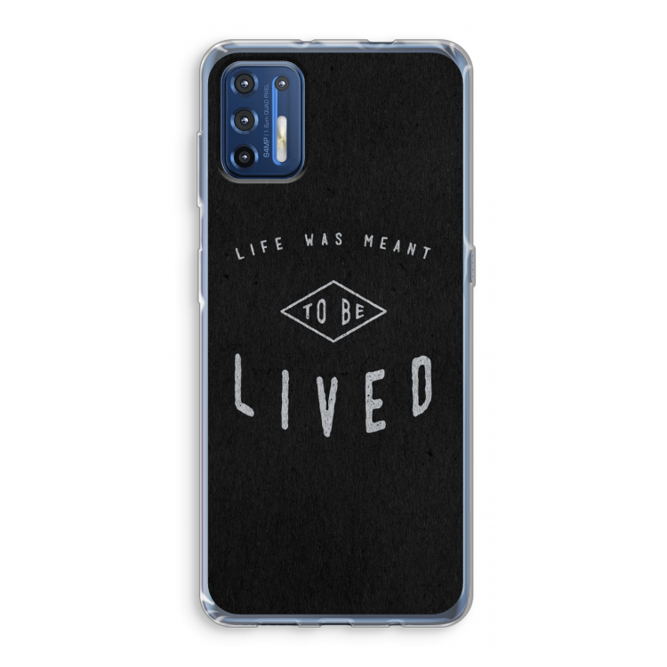 To be lived: Motorola Moto G9 Plus Transparant Hoesje