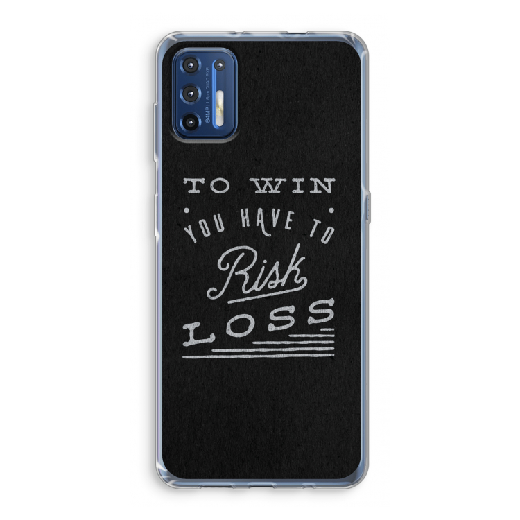 Risk loss: Motorola Moto G9 Plus Transparant Hoesje