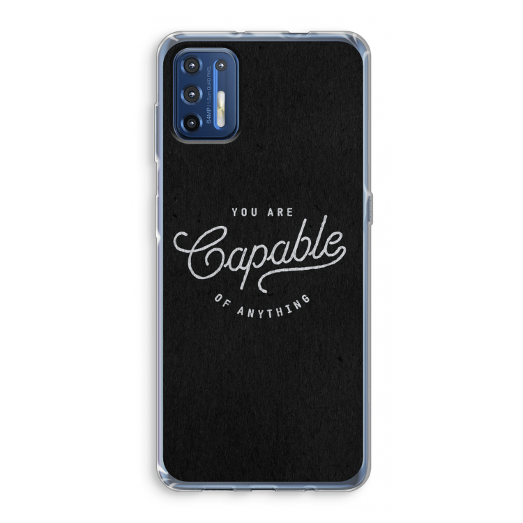 Capable: Motorola Moto G9 Plus Transparant Hoesje