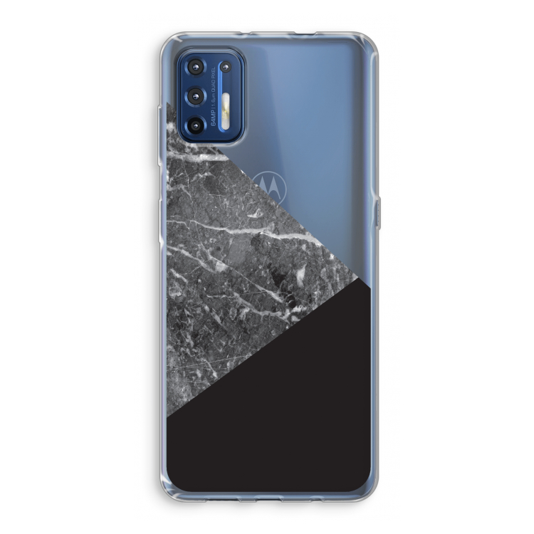 Combinatie marmer: Motorola Moto G9 Plus Transparant Hoesje