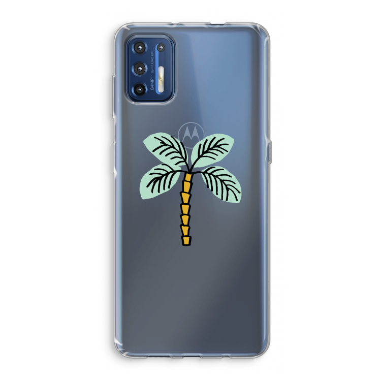 Palmboom: Motorola Moto G9 Plus Transparant Hoesje