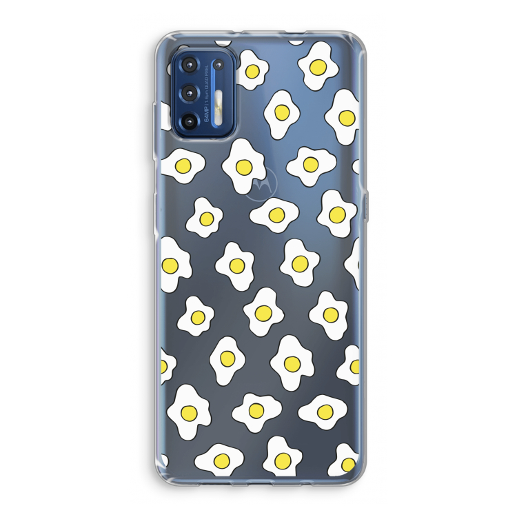 Spiegeleitjes: Motorola Moto G9 Plus Transparant Hoesje