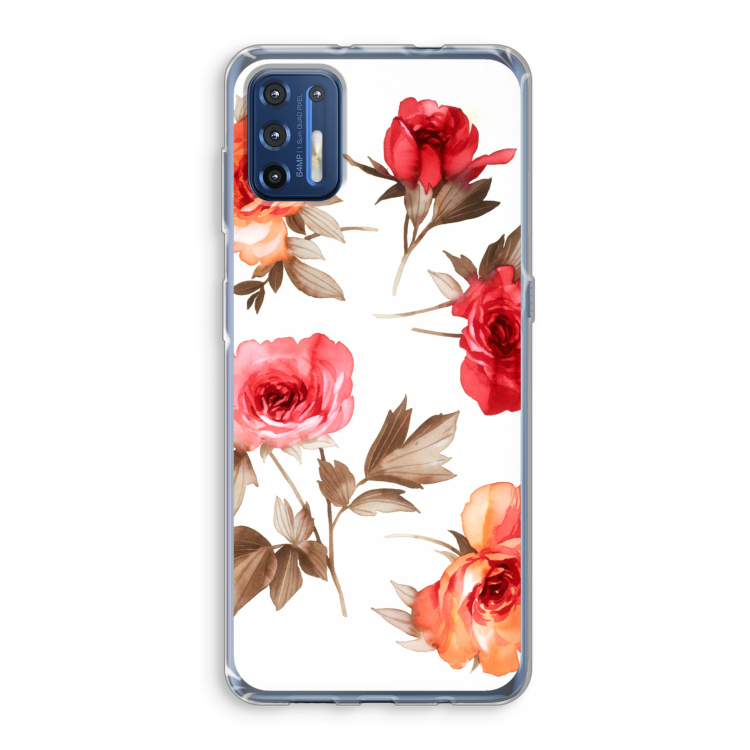 Roosjes: Motorola Moto G9 Plus Transparant Hoesje