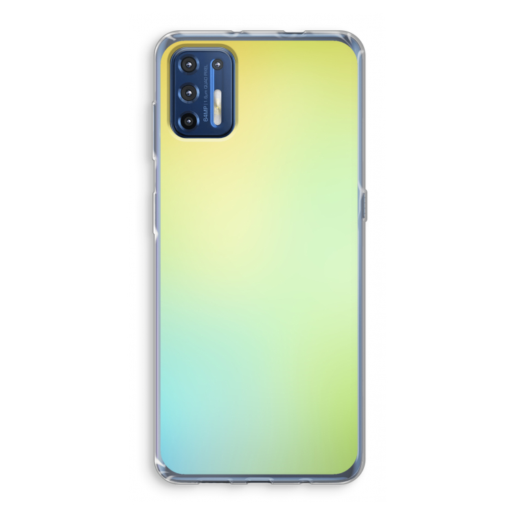 Minty mist pastel: Motorola Moto G9 Plus Transparant Hoesje