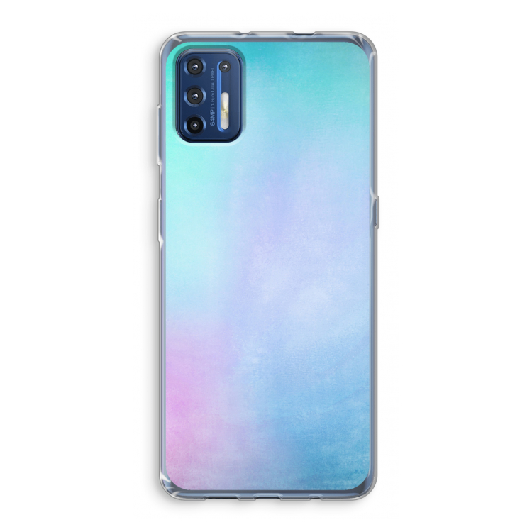 mist pastel: Motorola Moto G9 Plus Transparant Hoesje