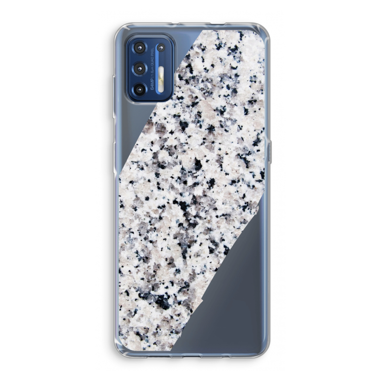 Gespikkelde marmer: Motorola Moto G9 Plus Transparant Hoesje