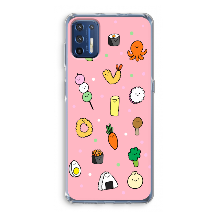 Happy bento friends: Motorola Moto G9 Plus Transparant Hoesje