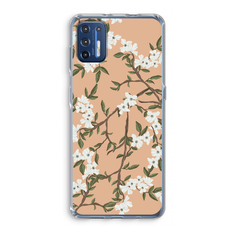 Blossoming spring: Motorola Moto G9 Plus Transparant Hoesje