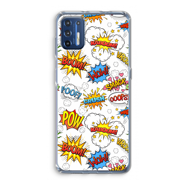 Pow Smack: Motorola Moto G9 Plus Transparant Hoesje