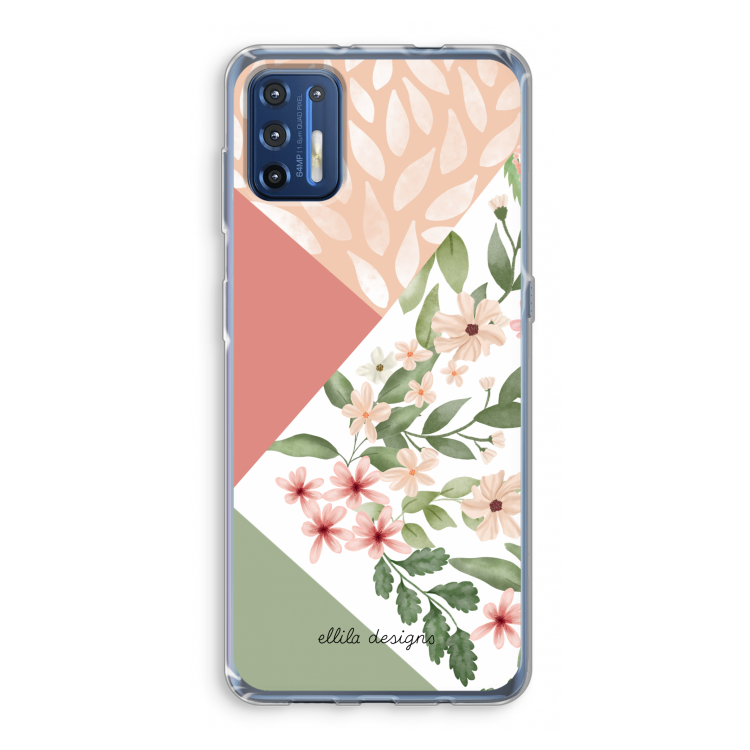 Sweet heaven geometrics: Motorola Moto G9 Plus Transparant Hoesje