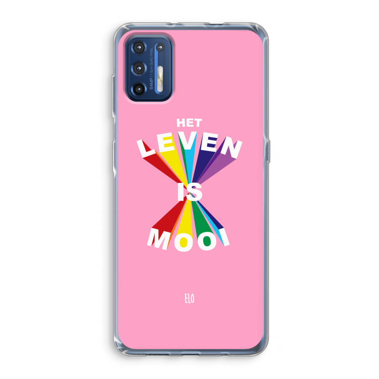 Het Leven Is Mooi: Motorola Moto G9 Plus Transparant Hoesje